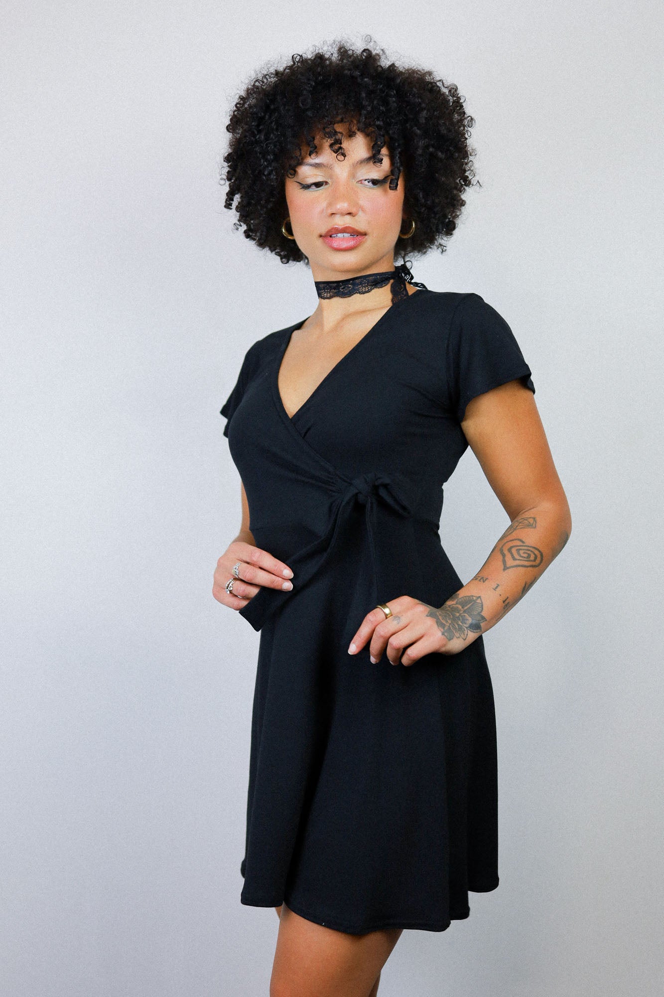 Side Tie Dress in Black – Thief and Bandit