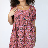 Mulberry 'Feral Floral' Puff Sleeve Dress