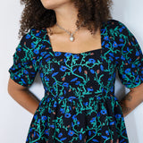 'Feral Floral' Puff Sleeve Dress
