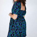 'Feral Floral' Puff Sleeve Dress