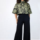 Gold "Birds of Prey: Vol. 2" Boxy Button-Up