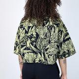 Gold "Birds of Prey: Vol. 2" Boxy Button-Up