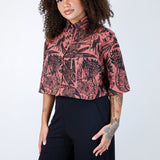 Mulberry "Birds of Prey: Vol. 2" Boxy Button-Up