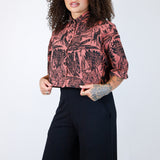 Mulberry "Birds of Prey: Vol. 2" Boxy Button-Up
