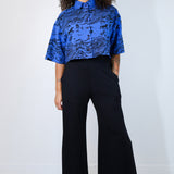 Midnight "Shadow Canyon" Boxy Button-Up
