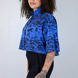 Midnight "Shadow Canyon" Boxy Button-Up