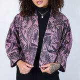 Lilac "Birds of Prey Vol. 2" Raw Silk Jacket