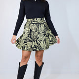 Gold "Birds of Prey: Vol. 2" Michelle Skirt