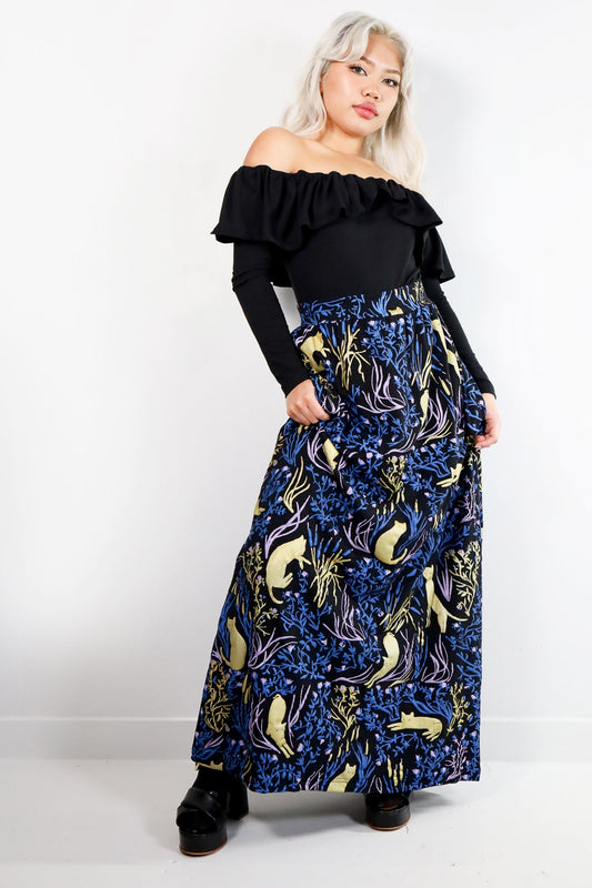 Cattails Maxi Skirt in Small and Medium