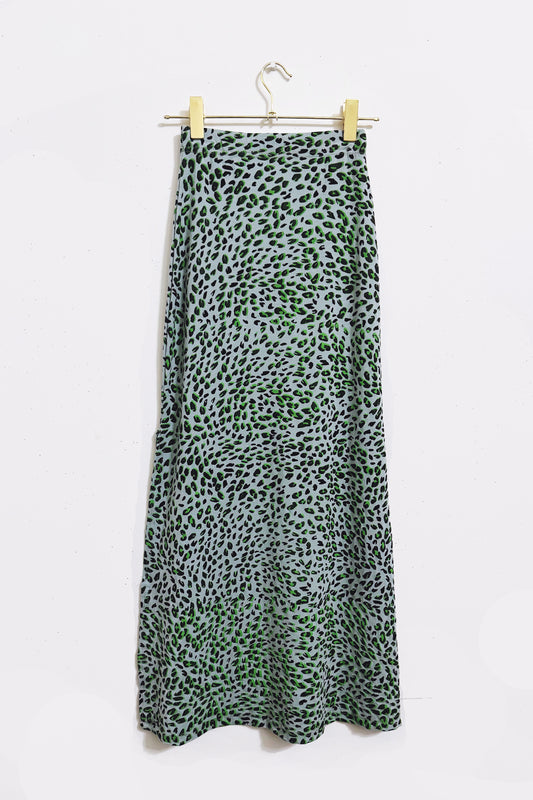 Mint Cheetah Maxi Skirt in XS, Small and 3X