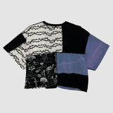 Wolf Skull Cropped Boxy Tee in Size 2