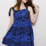 Midnight 'Shadow Canyon' Tie Shoulder Dress