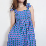 Poolside 'Wavy Plaid' Tie Dress (Small)