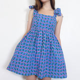 Poolside 'Wavy Plaid' Tie Dress (Small)