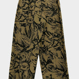 Black on Coffee 'Fox Den' Crêpe Pants