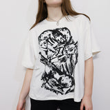 Fox Den Unisex Loose Tee in Ivory