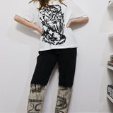 Fox Den Unisex Loose Tee in Ivory