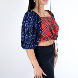 'Tartan' & 'Berry' Pepper Top Size 1 (S-M)