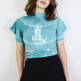 'Spired' Hand Dyed Tonya Top (36" Bust, Mended)