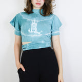 'Spired' Hand Dyed Tonya Top (36" Bust, Mended)