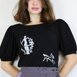 'Hero's Journey' Black Alice Blouse (Medium)