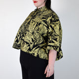 Gold "Birds of Prey: Vol. 2" Boxy Button-Up