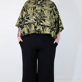 Gold "Birds of Prey: Vol. 2" Boxy Button-Up