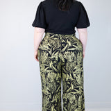 Gold "Birds of Prey: Vol. 2" Wide Leg Pants