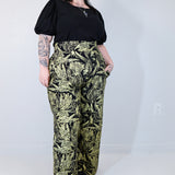 Gold "Birds of Prey: Vol. 2" Wide Leg Pants