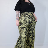 Gold "Birds of Prey: Vol. 2" Wide Leg Pants