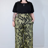 Gold "Birds of Prey: Vol. 2" Wide Leg Pants