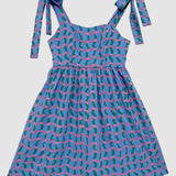 Poolside 'Wavy Plaid' Tie Dress (Small)