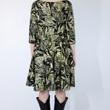 Gold "Birds of Prey: Vol. 2" Twirl Dress