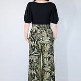 Gold "Birds of Prey: Vol. 2" Wide Leg Pants