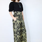 Gold "Birds of Prey: Vol. 2" Wide Leg Pants