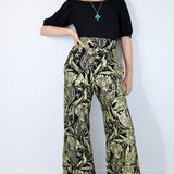 Gold "Birds of Prey: Vol. 2" Wide Leg Pants