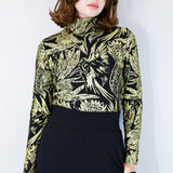 Gold "Birds of Prey: Vol. 2" Turtleneck