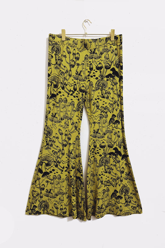 Chartreuse Shroom Bellbottoms in 4X