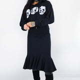 Tri-Skull Corset Hoodie