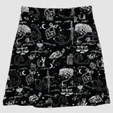 White on Black 'Spellbound' Beatrix Mini Skirt
