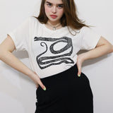 Serpent Amie Tee in Ivory
