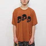 Tr-Skull Loose Tee on Rust