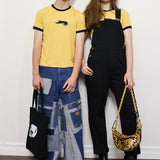 Cat Ringer Tee in Buttercup