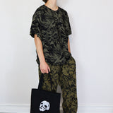 Black on Coffee 'Fox Den' Crêpe Pants