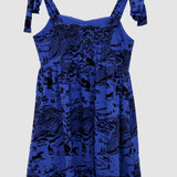 Midnight 'Shadow Canyon' Tie Shoulder Dress