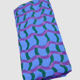 Poolside 'Wavy Plaid' Cotton Crêpe Fabric Bundle