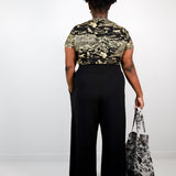 Black High Waisted Wide Leg Pants - Thief and Bandit