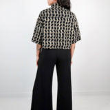 Wavy Plaid Cropped Button Up - Thief and Bandit