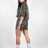Wavy Plaid Cropped Button Up - Thief and Bandit
