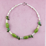 T&B 'Chunk' Necklace in Moss Sea